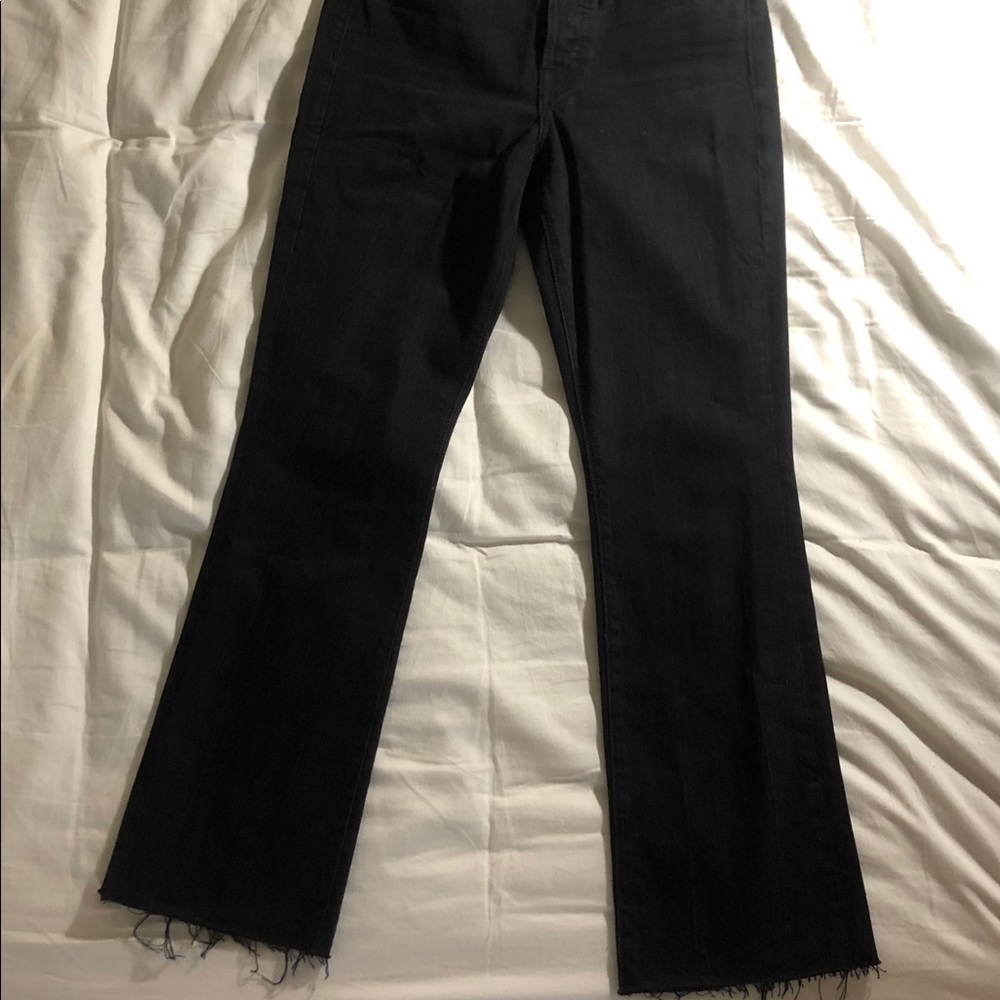 NWoT high waisted frayed jeans - Picture 4 of 5